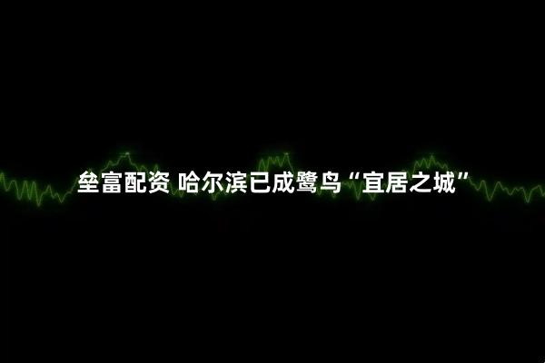 垒富配资 哈尔滨已成鹭鸟“宜居之城”