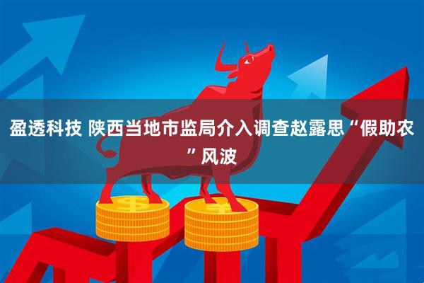 盈透科技 陕西当地市监局介入调查赵露思“假助农”风波